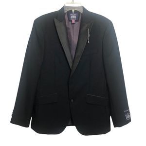 Savile Row Company Jacket Black Savoy Slim Fit Size 38S